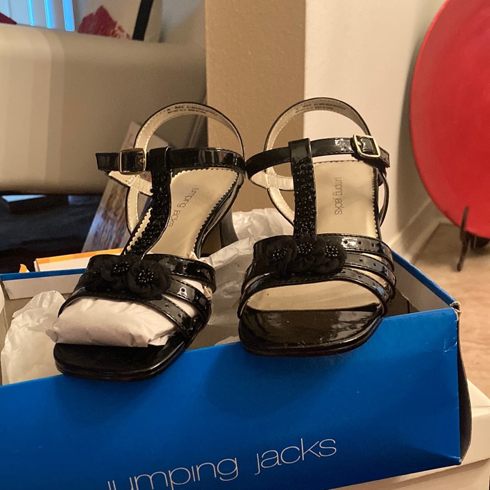 Black High Heel Sandals